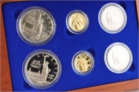 1986 US Liberty 6 Coin Set. $5 Gold Coins