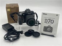 Nikon Digital D70 35mm Camera, Battery, Charger