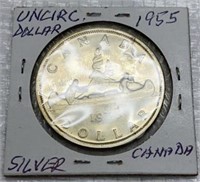 1955 Uncirculated Canadian Dollar