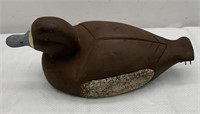 Antique Wood Duck Decor 14in