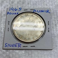 1965 Uncirculated Silver Dollar