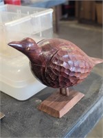 Wooden Sculpted Pheasant
