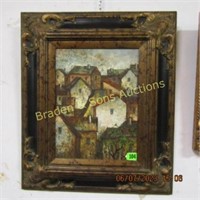 GROUP OF 3 FRAMED OIL ON CANVAS PAINTINGS