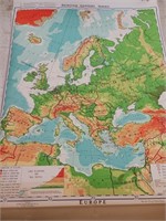 Vntg. Map of Europe