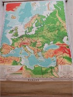 Vntg Map of Europe