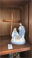 Religious Figure and Cross