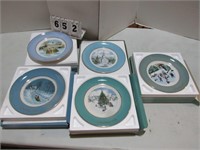 Avon Christmas Plates 1974 - 1978 *NO SHIP