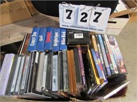 Assortment of DVD, CD, VCR Tapes
