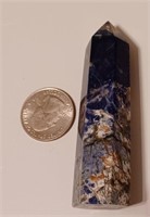 3" Natural Blue Sodalite Obelisk Quartz Crystal T
