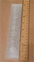 8" Etched Selenite Chakra, Flower of Life Ruler S
