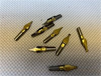 CALIGRAPHY PEN TIPS IN SMALL TIN