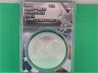 2021 W Silver Eagle Graded MS 70  $1 Coin