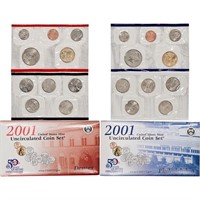 2001 United States Mint Set, 15 Coins Inside!