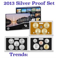 2013 United States Mint Silver Proof Set. 14 pc se
