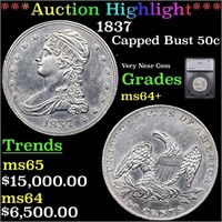 ***Auction Highlight*** 1837 Capped Bust Half Doll