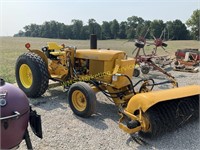 John Deere 301A Broom Tractor -