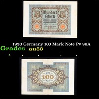 1920 Germany 100 Mark Note P# 96A Grades Select AU