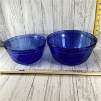 Anchor Hocking Cobalt Blue Mixing Bowl Set