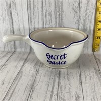 Clay Design Secret Sauce Spouted Handle Bowl