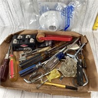 Box Lot of Misc Hand Tools - Craftsman, New Lamp
