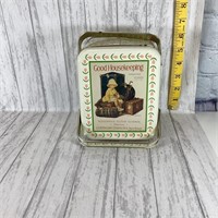 Vintage Good Housekeeping Basket Tin