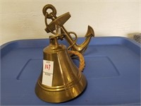Brass bell & anchor