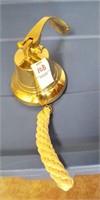 Brass like bell with mounting bracket