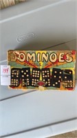 Vintage dominoes game
