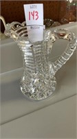 Cut-glass pitcher- small
