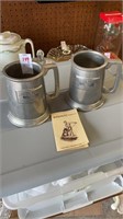 Wilton armetale silver mugs