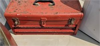 2 older tool boxes with contents seen in pictures