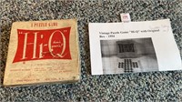 Vintage Puzzle Game “Hi-Q” w/ Original Box - 1954