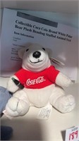 Collectible Coca Cola Brand White Polar Bear