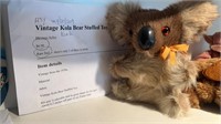 Vintage Koala Bear Stuffed Toy