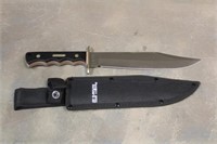 Schrade Old Timer Bowie Knife With Sheath