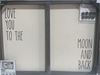 "Love You to The Moon and Back" WALL DECOR ( MAGNw