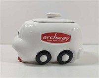 Vintage Mini Van Archway Advertising Cookie Jar