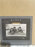 "Family" Designer 4x6 Picture Frame NEW