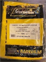 PVC Style Flame Retardant Rain Suit 5XL New