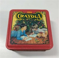 1992 Crayola Tin With Crayons