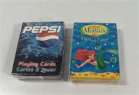 Pepsi And Disney The Little Mermaid Playing Cards
