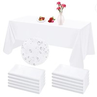 Chumia 10 Pack Tablecloths for Rectangle Tables