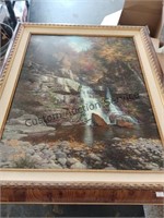 Framed Art "Waterfall" 29" x 35"