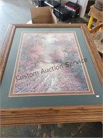 Framed Art "Pastel Forest" 39.5"x46"