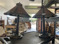 (2) Lamps 19" Tall