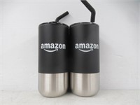 Amazon Branded Stainless Steel Tumbler With Straw