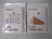 (2) Vivitar 8-Pin Power Pack, Multicolour & White
