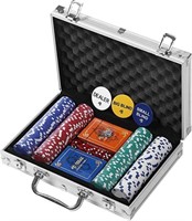 Rally and Roar Professional Poker Set, Hard Case