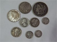 Lot of 90% Silver Coins Morgan Dollar & more