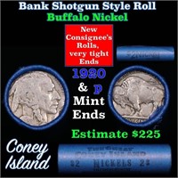 Buffalo Nickel Shotgun Roll in Old Bank Style 'Con